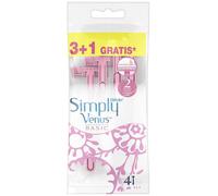 Gilllette Simply Venus - Lot De 4 Rasoirs Jatables Double Lames - Basic