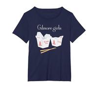 Gilmore Girls Chinese Takeout T-Shirt, Femme Grandes Tailles, Bleu Marine, 5X