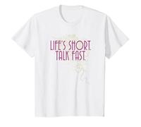 Gilmore Girls Life's Short T-Shirt, Enfant, Blanc, 10 Ans