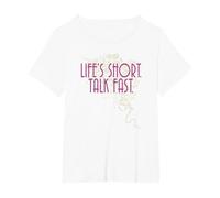 Gilmore Girls Life's Short T-Shirt, Femme Grandes Tailles, Blanc, 6X