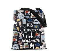 Gilmore Sac fourre-tout pour fans de la série télévisée Luke's Coffee Cadeau Rory Lorelai Lovers Cadeau It's Gilmore Girl Season Sac à bandoulière, Gilmore Season Bl Sac fourre-tout, 32*37CM