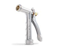 Gilmour 857302-1001 Pistolet en zinc avec face avant filetée Argenté