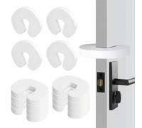 Giloty 12 Pièces Bloque-Porte Bébé - Cale Sécurité en Mousse EVA, Protection Anti-Pincement pour Enfants & Animaux, Blanc