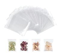 Giloty Lot de 100 sachets à fermeture éclair - 6 x 8 cm - Petits sacs en plastique transparents refermables - Pour bijoux, bonbons, fournitures de bricolage et petites pièces