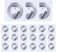 Giloty NFC Lot de 50 étiquettes autocollantes programmables Ntag216 Blanc 25 mm Compatible avec tous les appareils NFC