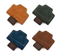 Giloty Signets Magnétiques en Cuir avec Porte-Stylo, Lot de 4