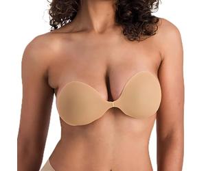 GILSA Paris - Concorde/Soutien Silicone Push UP (FR/ES, Alpha/Lettres, Moyen, Taille Normale, Taille Normale, Noisette)