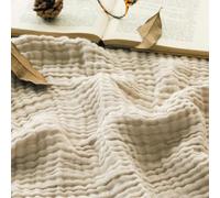 Giltpeak Couverture Montivo en mousseline, Couverture d'été en coton mousseline, Couverture en mousseline super douce et légère pour enfants et adultes en TROIS tailles en tant que couverture