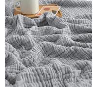 Giltpeak Couverture Montivo en mousseline, Couverture d'été en coton mousseline, Couverture en mousseline super douce et légère pour enfants et adultes en TROIS tailles en tant que couverture câline