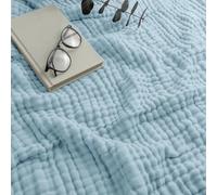 Giltpeak Montivo Moussline Couverture, Couverture en Muslin d'été en Coton, Couverture Super Douce et Légère en Muslin pour Enfants et Adultes en TROIS Tailles en tant que Couverture Douillette, Lit