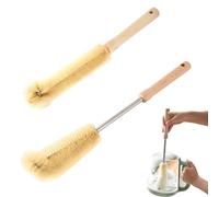 GILWUMO 2 Pinceaux de Bouteille, Pinceau de Nettoyage de Bouteille, Set de Nettoyage de Bouteille, Pour Bouteilles d'Eau, Flacons et Gourdes, Nettoyage Facile