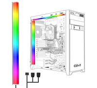 GIM KB-14 RGB PC Light Strip for Gaming Case, magnétiques adressables LED de bandes Kit, 5V ARGB 3Pin Header pour Asus Aura, Asrock LED, Gigabyte RGB Fusion, MSI Mystic Light, 30CM