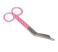 Gima 20513 Ciseaux pour infirmières, Lister, pour bandages, fantaisie coeurs en acier inoxydable, finition satinée, revêtement en poudre, longueur 14 cm, pour usage professionnel.