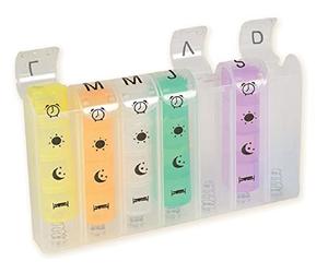 GiMa 25768 Pilulier hebdomadaire x 4 Spring, français