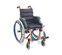 Gima 27708 Fauteuil roulant pédiatrique, assise 35 cm, tissu noir