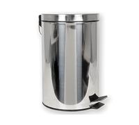 GiMa 27986 récipient déchets, acier inoxydable 12 l avec pédale