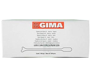 GiMa 29745 Spatule d'Ayre, bois, type A, stérile, 18 cm Longueur, 100 pièces