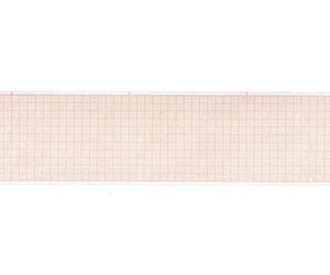 Gima 32957 Rouleau de papier thermique Ecg, grille orange, 60 mm x 30 m