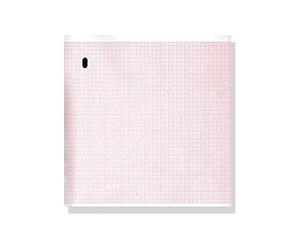 Gima 33011 Paquet de papier thermique Ecg, grille orange, 215 x 280 mm