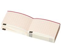 Gima 33017 Paquet de papier thermique Ecg, grille orange, 50 x 70 mm