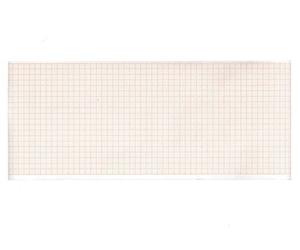 Gima 33033 Rouleau de papier thermique Ecg, grille orange, 107 mm x 25 m