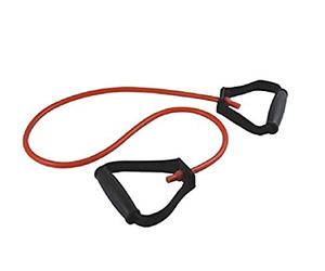 GiMa 47052 Tube Latex avec poignées, 125 cm x 2.5 mm, moyen, rouge