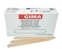 Gima - Abaisse-langues en bois de bouleau de qualité, non stériles, avec finition précise des bords, boîte de 100, 25509