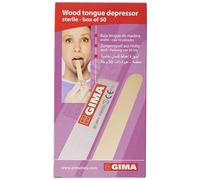 GIMA | Abaisse-langues médicaux, en bois de bouleau de qualité. Finition précise des bords. Stériles. 40 Boîtes de 50 pcs: 2000 Unités. Dimensions: 152 x 18 x 1,6 mm.