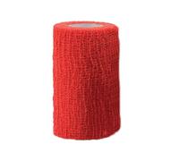 GIMA - Bandage élastique cohésif pour fixation et support, 4m x 6 cm, paquet de 10, rouge, 34666