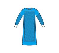 Gima - Blouse chirurgicale renforcée jetable 50 g, en SMMS, stérile, hydrofuge, taille XL, manchettes en tricot, velcro au cou, 50 pcs emballées individuellement