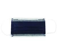 Gima CEPM Premium 98% Masque Filtrant Chirurgical, Type II, Fabriqué en Italie, 3 Épaisseurs, Couleur Bleu, avec élastiques, Certifié Produit Médical, Boîte de 50 pièces en 5 sachets x 10