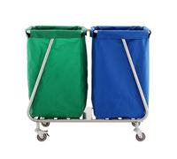 GIMA - Chariot double pour linge sale en acier inoxydable AISI 202, 45891