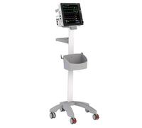 GIMA - Chariot pour le support et la mobilité des moniteurs et ventilateurs, 52,5x50xh 105 cm, 45760