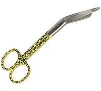 GIMA - Ciseaux d'infirmière en acier inoxydable 14 cm Motif léopard 20511