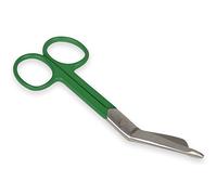 Gima - Ciseaux pour infirmières, Lister, pour bandages, couleur verte, en acier inoxydable, finition satinée, revêtement en poudre, longueur 14 cm, pour usage professionnel.