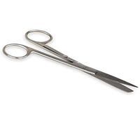 GIMA Ciseaux rette toutes les deux embouts avec clip, 14 cm