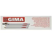Gima - Crayon dermatologique, pour marquer la peau et mettre en évidence les zones à traiter, pack de 6 pièces, blanc, 33176