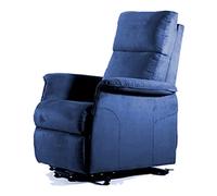 Gima - Fauteuil Arianna 2 moteurs, Élévateur et Inclinable, Soulever des Personnes, avec Télécommande, Ignifuge, Couleur Bleu, avec Repose-Jambes Élévable Extra, Charge Max 150 Kg