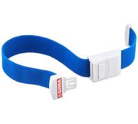 Gima - Garrot Fast avec Système de Verrouillage Unique à Libération Instantanée, en Coton et Caoutchouc, Sans Latex, Couleur Bleu, Dimensions 40,5 x 3 cm; 1 pièce