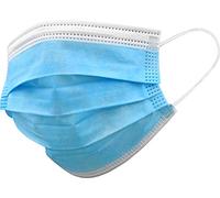 Gima - Gisafe Masque Chirurgical Filtrant, EFB> 98%, Jetable, 3 Épaisseurs, Type IIR, avec Élastiques, Bande Nasale Conformable, Adultes, Couleur Bleu Clair, CE DM Classe I, Boîte de 50 unités