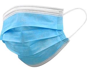Gima - Gisafe Masque Chirurgical Filtrant, EFB> 98%, Jetable, 3 Épaisseurs, Type IIR, avec Élastiques, Bande Nasale Conformable, Adultes, Couleur Bleu Clair, CE DM Classe I, Flowpack de 10 unités