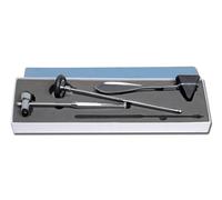 GIMA KIT NEUROLOGIQUE 3 Marteaux à Réflexe neurologique dans une boîte rembourrée de mousse. 3 Marteaux en métal GIMA Tylor-Buck-Babinsky