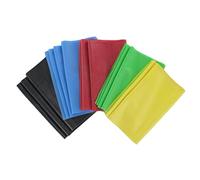 Gima - Lot de 5 bandes élastiques sans latex 5 niveaux de résistance: jaune, X-Light - Vert, Light - Rouge, Medium - Bleu, Heavy - Noir, X-Heavy.