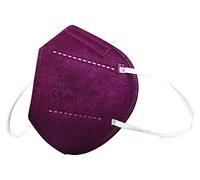 GIMA Masque filtrant Gima FFP2 Value & Safe, 5 couches, Bordeaux, ergonomique, pliable, résistant à la poussière, élastiques extensibles flexibles, DPI classe III, 20 unités dans des sacs individuels