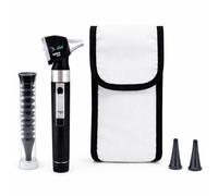 Gima - Otoscope Sigma avec lumière LED, en plastique renforcé léger et résistant aux chocs et en acier inox, noir, 31591