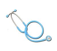 GIMA pédiatrique double pavillon, Bleu clair, léger, Chrome plaqué Pediatry Stéthoscope