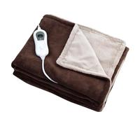 GIMA - Plaid chauffant électrique, en micropeluche douce, 3 réglages de température avec indicateur LED, 28664