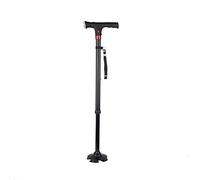 GIMA Poteau de sécurité Gima avec lumière avec base à 4 pieds, noir