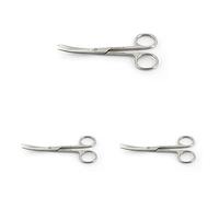 Gima S.P.A 26727 Ciseaux, incurvé, Blunt/Sharp, 14,5 cm (Lot de 3)