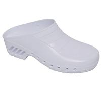 Gima - Sabots Professionnels, Anatomiques, Unisexe, Antidérapants, Antistatiques, Tige Non Perforée, Semelle Perforée, Couleur Blanche, Taille EU 45-46, 1 Paire